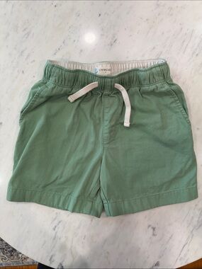 Crewcuts Sage Green Cotton Drawstring Kids Shorts
